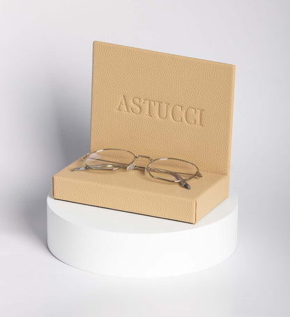 Displays and Brand Logos | PU Logoblock | Sustainable Packaging design | Eco-Friendly Eyeglasses case | Workmanship | ASTUCCI